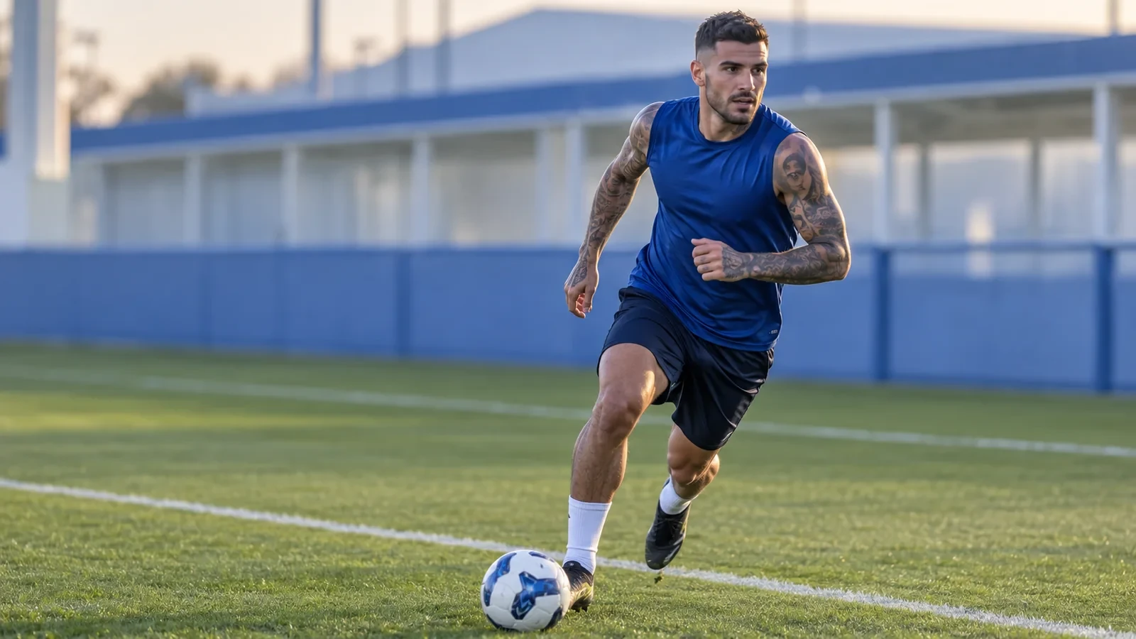 Theo Hernández tăng tốc chồng biên trái trong màu áo tập Al Hilal