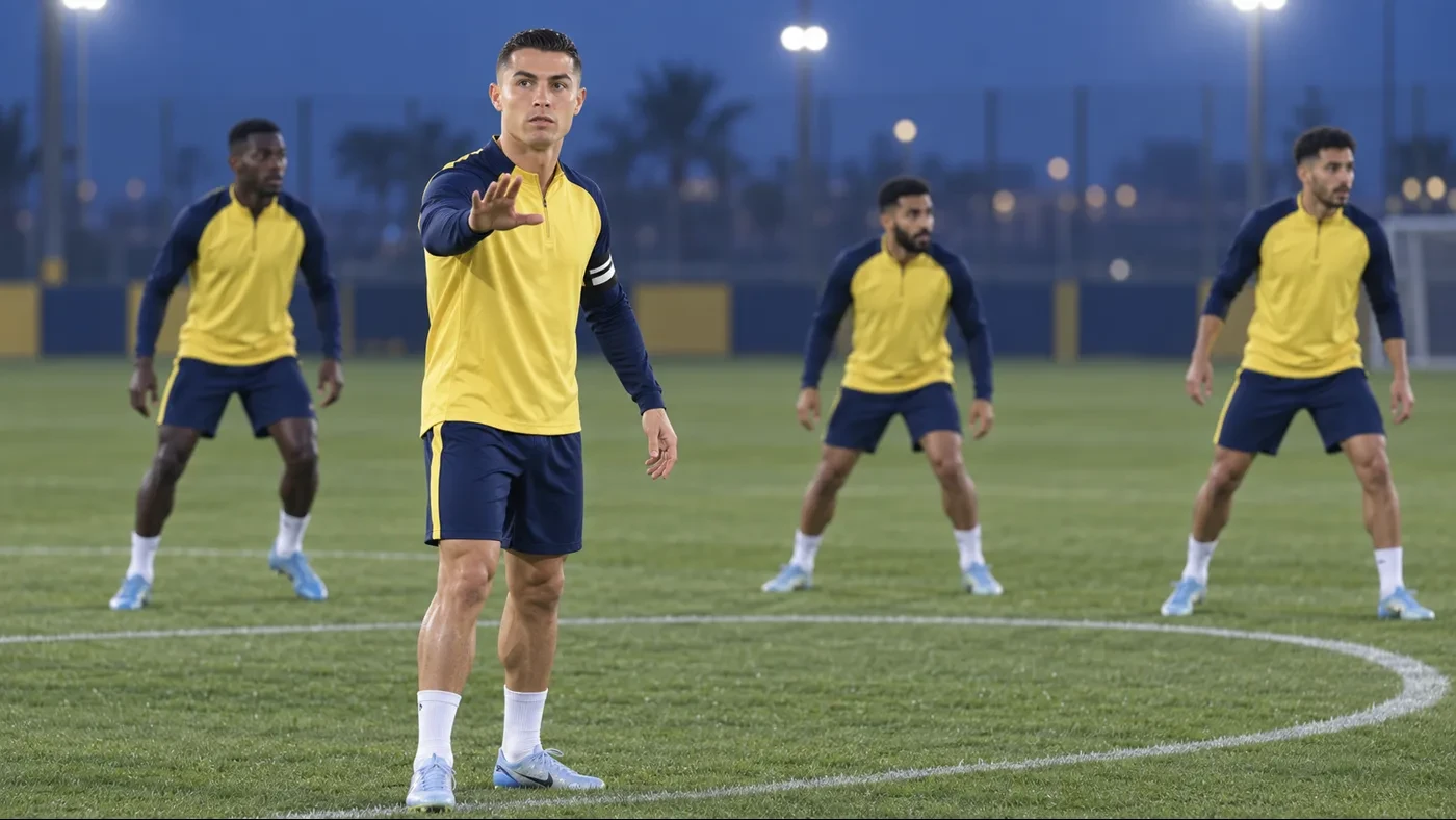 Cristiano Ronaldo điều chỉnh cự ly pressing của đồng đội Al Nassr