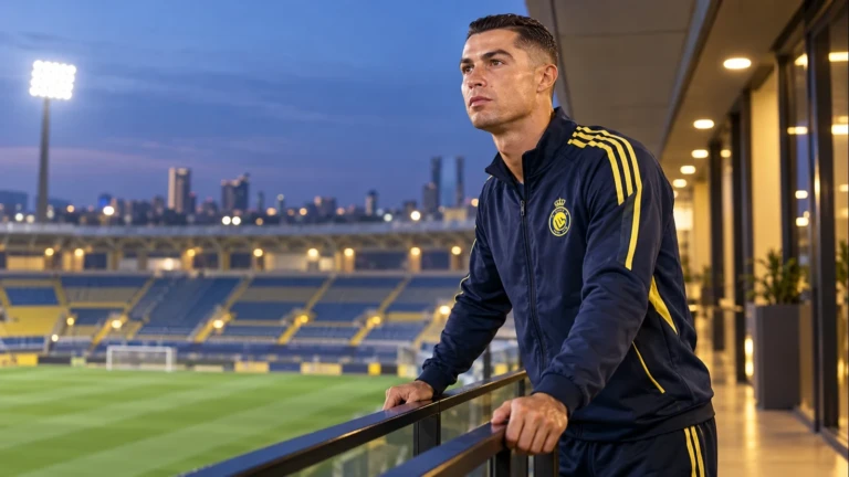 Cristiano Ronaldo tập đánh đầu ở cột xa tại sân tập Al Nassr